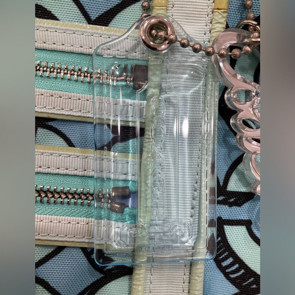 Coach Poppy 3D Op Art Glam Tote‎ Purse Handbag - Picture 14 of 16